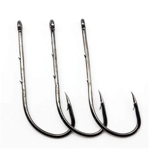 Pcs High Carbon Steel Barbed Fish Hook Baitholder Fishing Hooks Worm