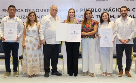 Entrega Mara Lezama El Nombramiento De Pueblo M Gico A Cozumel