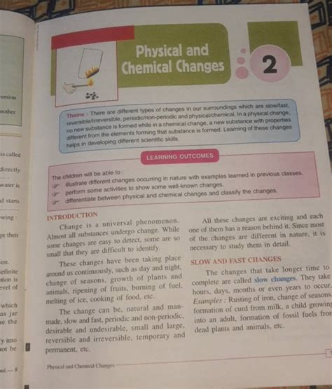 Physical And Chemical Changes 2 Theme There Are Different Types Of Chan