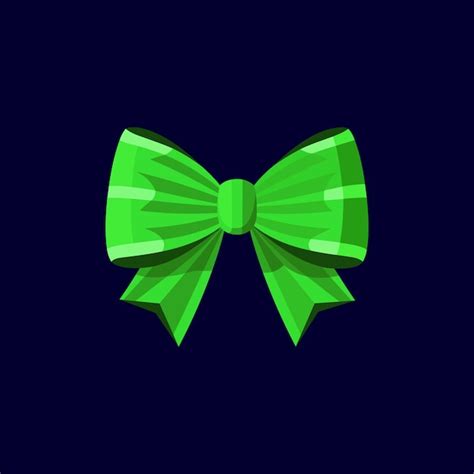 Premium Vector Green Ribbon Bow