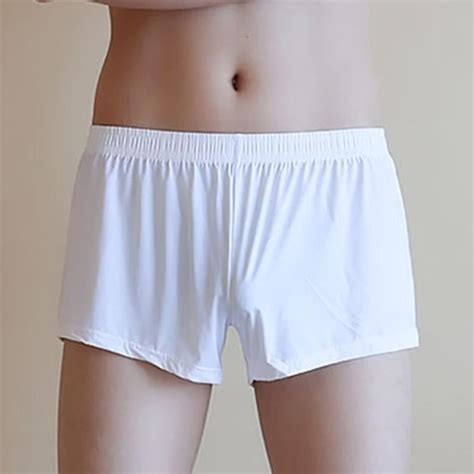 Sous V Tement Boxer En Soie Glac E Pour Homme Cale On Sexy Taille