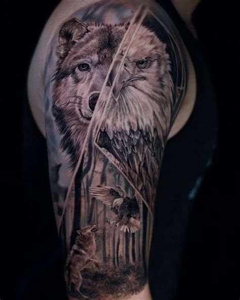 Share Wolf And Eagle Tattoo Designs Super Hot In Coedo Vn