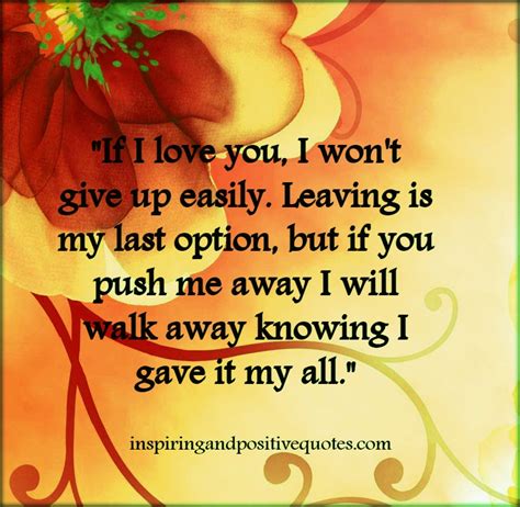 Quotes About Giving Up On Love