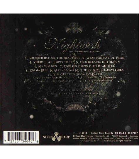 Comprar CD Online Endless Forms Most Beautiful Nightwish