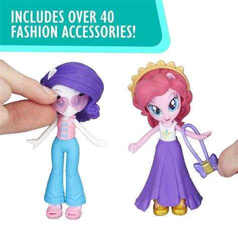 My Little Pony Equestria Girls Fashion Squad Rarity & Pinkie Pie Mini ...