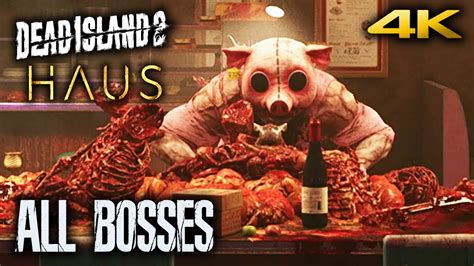 DEAD ISLAND 2 HAUS DLC All Bosses Boss Fights Ending With