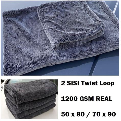 Jual Lap Ultra DRYING MICROFIBER 1200 GSM Twisted Loop Kain Edgeless