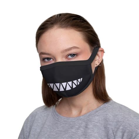 Sharp Teeth Halloween Face Mask Reusable Washable Very Etsy