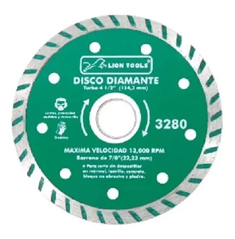 15 Discos Diamante Turbo 4 1 2 Corte Fino Y Rápido Envío gratis