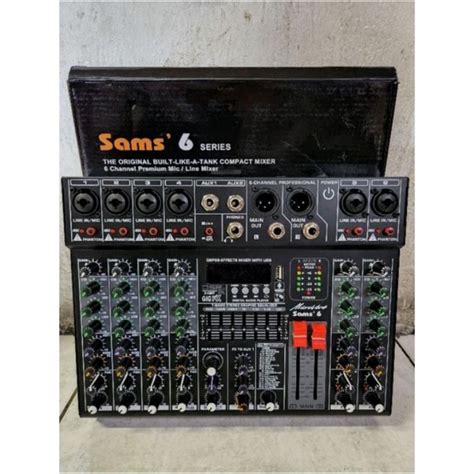 Jual Mixer Microverb Sams6 Original 6 Channel Bluetooth Soundcard