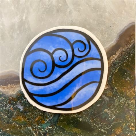 Atla Water Symbol Sticker Etsy