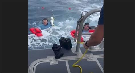 U S Coast Guard Rescues Two Boaters After Vessel Capsizes St Lucia