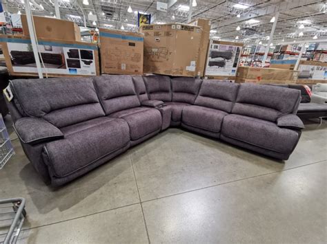 Costco 1635463 Redding Fabric Power Reclining Sectional With Power