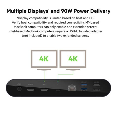 Belkin Thunderbolt Docking Station With W Power Delivery For