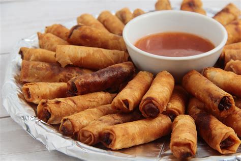 Lumpiang Shanghai Traditional Snack From Philippines Southeast Asia