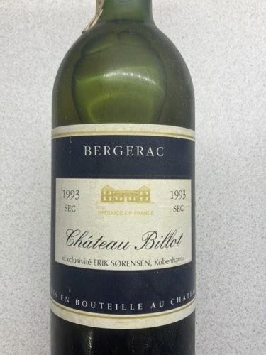 Château Billot Bergerac Vivino US