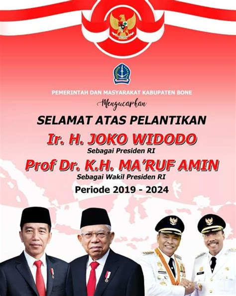 Selamat Dan Sukses Atas Pelantikan Bpk Ir H Joko Widodo Dan Bpk Prof