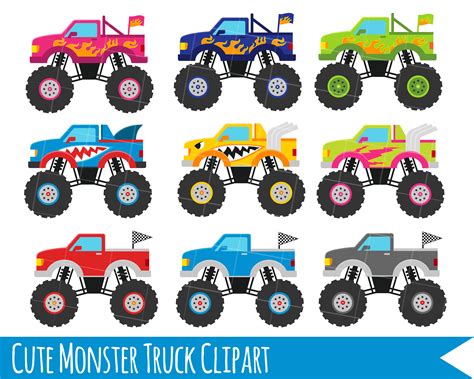 Printable Monster Truck Clip Art