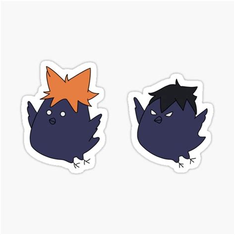 Hinata And Kageyama Crows Sticker For Sale By Vianelle Redbubble