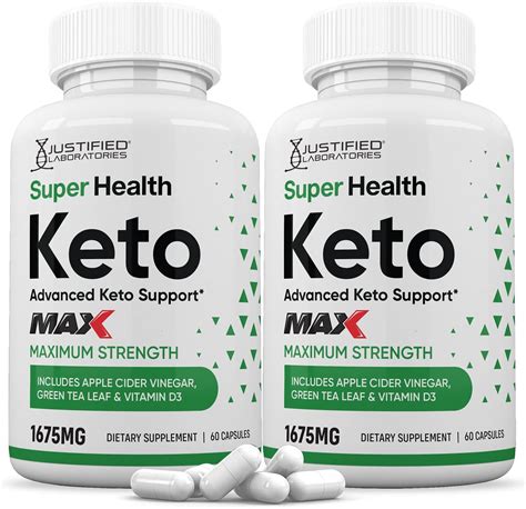 Amazon Justified Laboratories 2 Pack Super Health Keto ACV Max