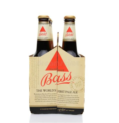 Two Bass Pale Ale Bottles With Condensation Editorial Image Image Of