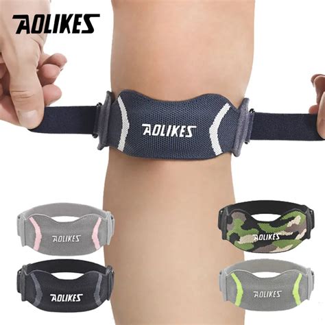 Aolikes Joelho Patella Strap Cinta Patelar Ajust Vel Estabilizador Tend