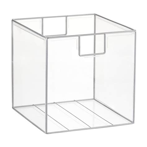 Clear Lookers Cubes Cube Storage Bins Stackable Plastic Storage Bins