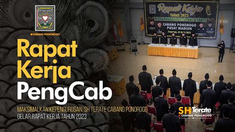 Maksimalkan Kepengurusan Sh Terate Cabang Ponorogo Gelar Rapat Kerja