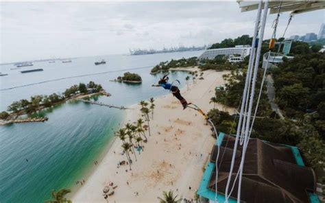 Aj Hackett Sentosa Experince Bungy Jumping Giant Swing On Your Trip