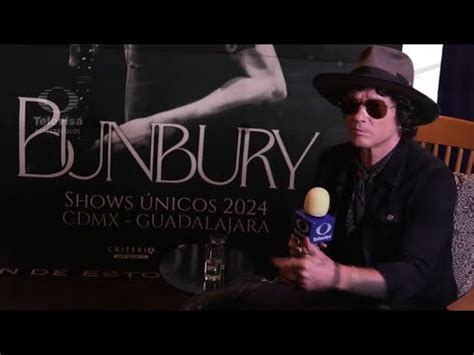 Bunbury Lo Nico Q Se Me Ocurri Fue Componer Y Voy A Grabar Otro Disco