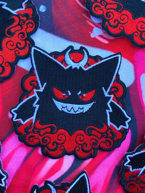 3 X 3 Gengar Embroidered Patch Etsy