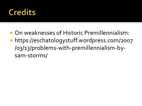 Two Premillennial Views: Historic and Dispensationalism