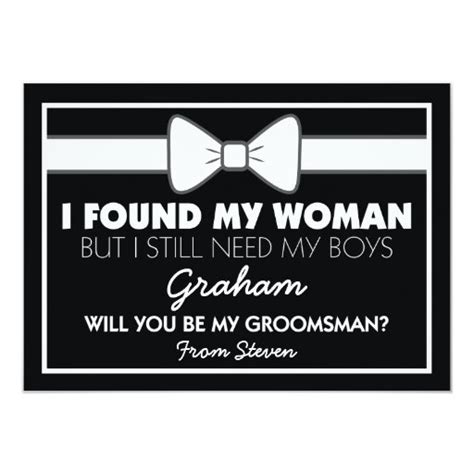 Free Printable Groomsman Card Template Will You Be My Groomsman Printable Templates