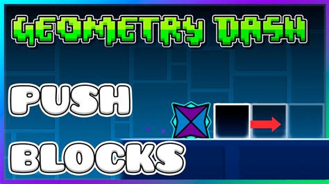 How To Make A Pushable Block Geometry Dash 22 Editor Tutorial Youtube