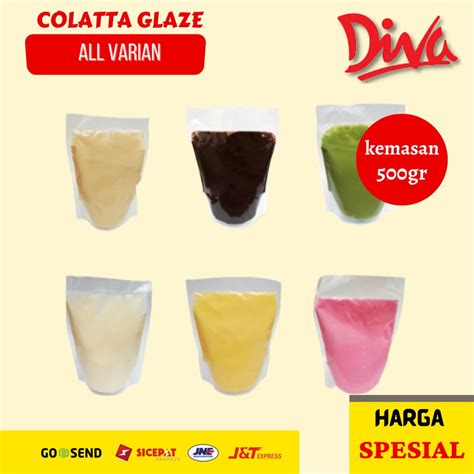 Jual Colatta Glaze All Varian Topping Kemasan Repak 500gr Shopee