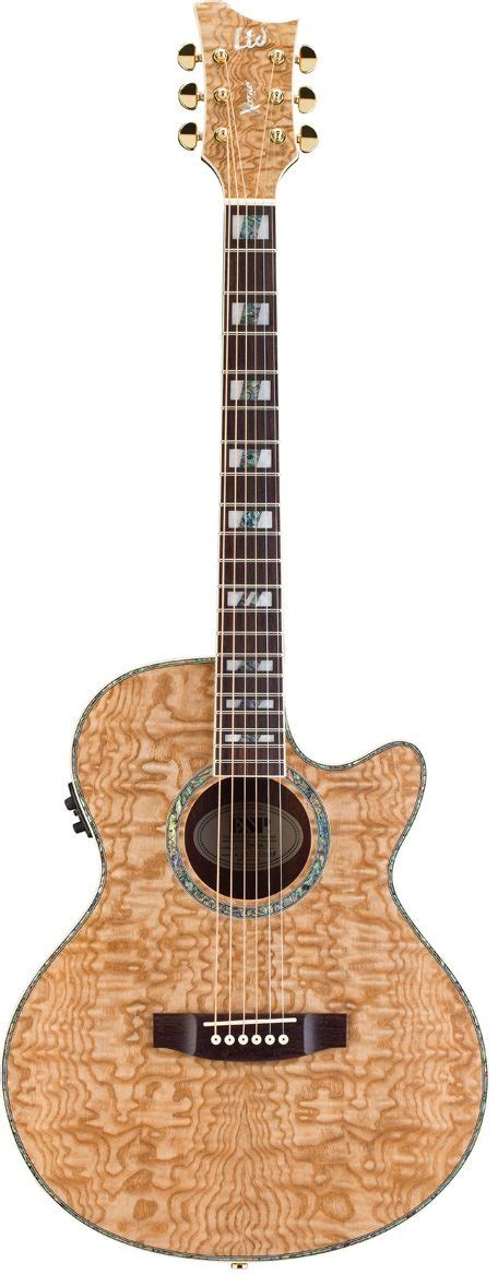 Esp Ltd Xtone Ew Qa Exotic Wood Acoustic Electric Guitar