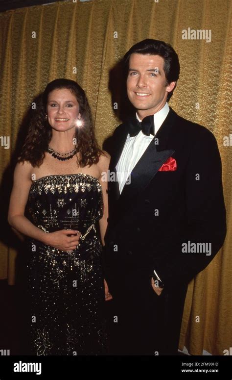 Stephanie Zimbalist and Pierce Brosnan at the 1984 People's Choice ...