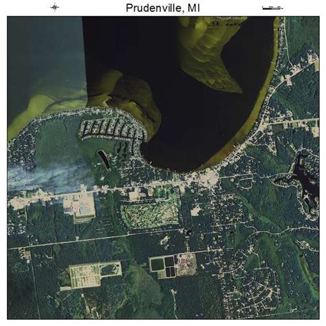 Aerial Photography Map of Prudenville, MI Michigan