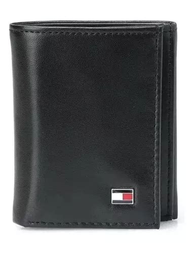 Carteira Em Couro Masculina Tommy Hilfiger Trifold Original