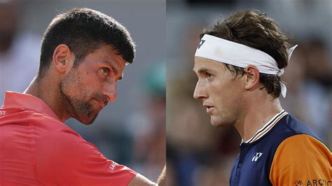 French Open Final 2023 Novak Djokovic Vs Casper Ruud