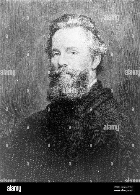 Herman Melville American Author Head And Shoulders Portrait Facing