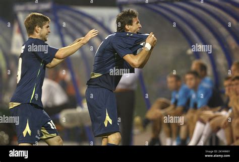 Dinamo Zagreb's Mario Mandzukic celebrates scoring a goal Stock Photo ...