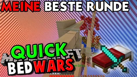 Meine Beste Runde Minecraft Quick Bedwars Baastizockt Youtube