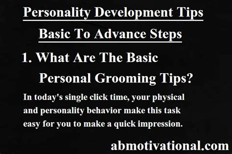 Personality Development Tips Basic To Advance Steps Abmotivational