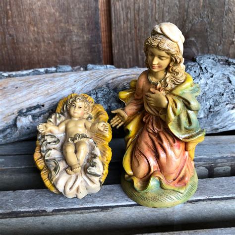 Vintage Nativity Scene Figurines Italy Set of 8 - Etsy