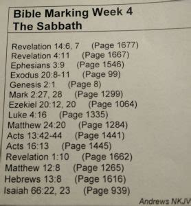 The Sabbath Bible Marking - Medical Missionary