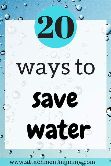 20 Easy Every Day Ways To Save Water Artofit