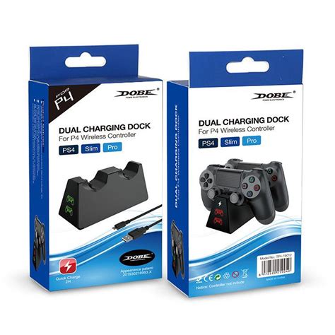 Dobe Ps4 Dual Charging Dock For P4 Wireless Controller Ps4slimpro Tp4 19012 Datablitz