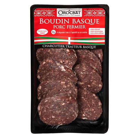 Boudin basque porc fermier Orocbat Intermarché