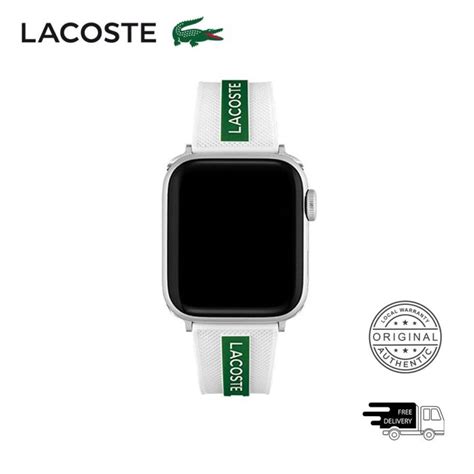 Lacoste Apple Watch Strap White Silicone Mm Unisex Lazada